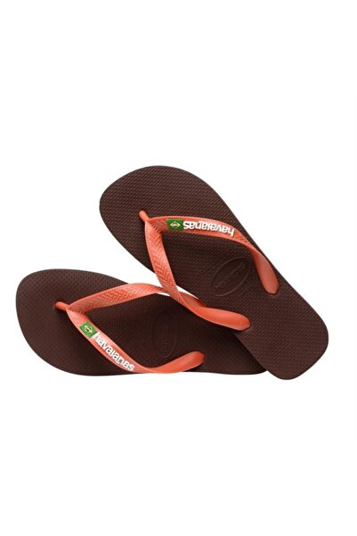 Havaianas Brazil Logo Men's Brown Slippers - 4110850