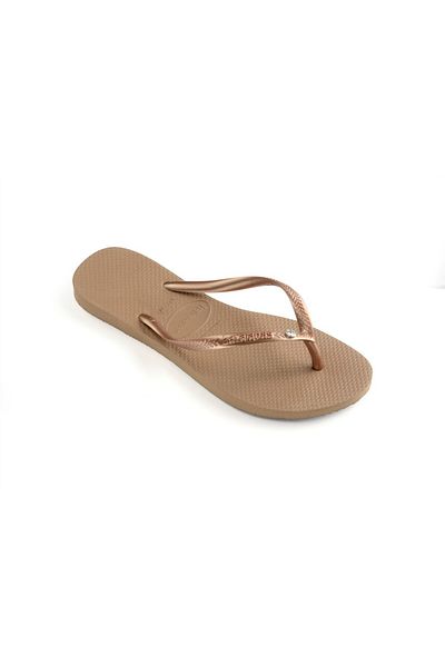 Havaianas Αεροπορική εταιρεία. Slim Crystal γυναικείες ροζ παντόφλες - 4145651