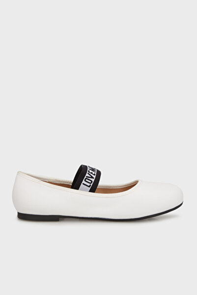 Love Moschino Обувки с лого от естествена кожа с една лента AYAKKABI JA11071G...