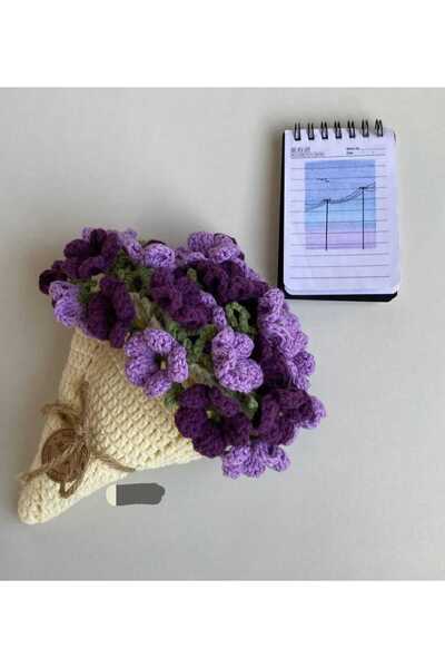 Anelli çiçekli battaniye , şal buket battaniye , buketli şal ,buketli battani...