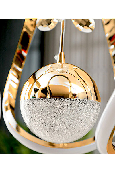 Luna Lighting Clasy Model Gold Kaplama Salon Mutfak Oturma Yatak Odası Duvar Modern Şık Led Aplik