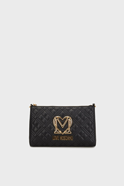 Love Moschino Metal Logolu Hakiki Deri Çıkarılabilir Askılı Çanta ÇANTA JC430...