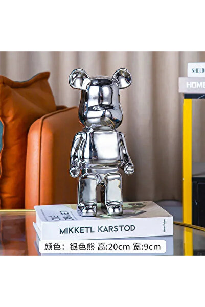 Choice تمثال دب جمالي من السيراميك على شكل دب عنيف بطول 28 سم، تمثال حيواني ص...