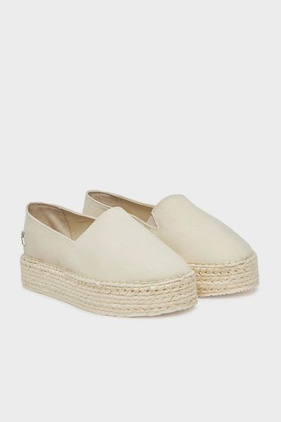Calvin Klein حذاء قماشي بنعل سميك YW0YW01737AEO ESPADRIL YW0YW01737 AEO