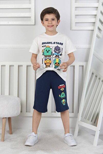 ARBİ kids Costum pantaloni scurți de vară cu mânecă scurtă cu imprimeu Brawl ...