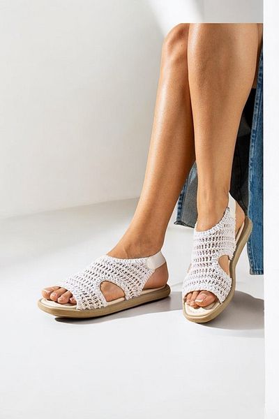 LANDSHOES Knitted Detailed Daily Comfortable Sandals