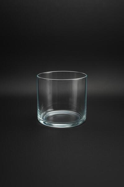 BEBÜTO Şeffaf Cam Mumluk 11x9