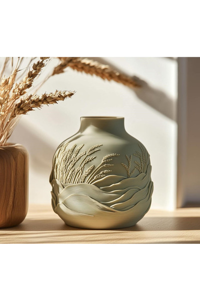 FEEL Wheatfield Vazo - Bereketin ve Doğallığın Zarafetiyle Evinize Sıcak Bir ...