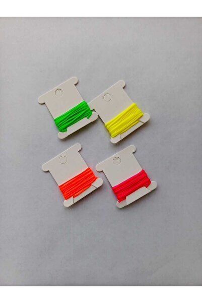 Eskişehir hobi sanat 1 мм 1 метр 4 кольори плоский вощений шнур (ВСЬОГО 4 МЕТ...