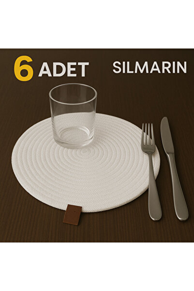 Silmaril Set of 6 30 cm Diameter Runner, American Service 6 Pcs Washable Clea...