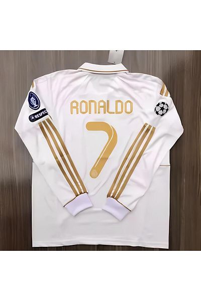 Lion Spor C'ristiano R'onaldo 2011/2012 R.Madrid Μακρυμάνικη φανέλα Champions League