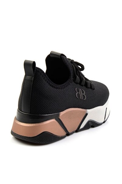 Bambi Siyah Altın Kadın Sneaker K01824212417