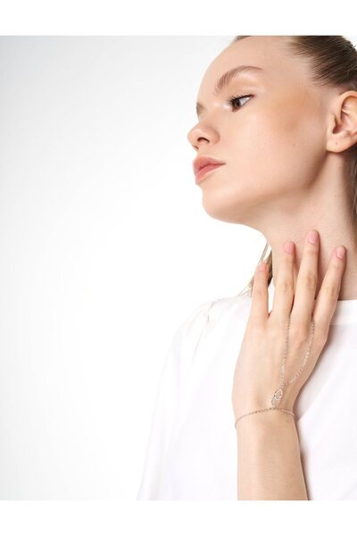 Kayra Parlak Figürlü Şahmeran Bileklik Gümüş