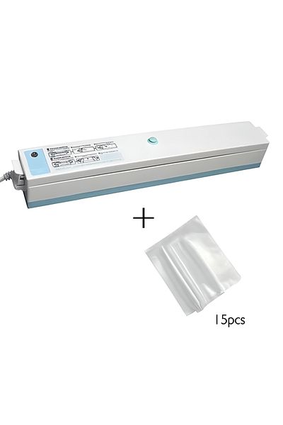 COOYA Vacuum Sealer Machine, with 15 Piece Pouch, Blue, 700g