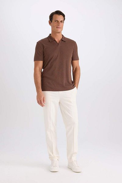 DeFacto Slim Fit Slim Fit κοντομάνικο μπλουζάκι πόλο W9274AZ25SM