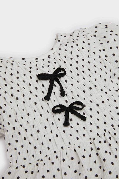 DeFacto Baby Mädchen Polka Dot Kurzarm Kleid E8719A525SM
