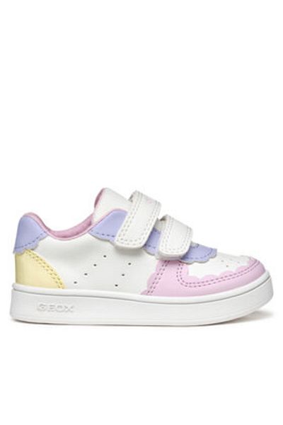 Geox girls' sneakers B555MA-000BC white