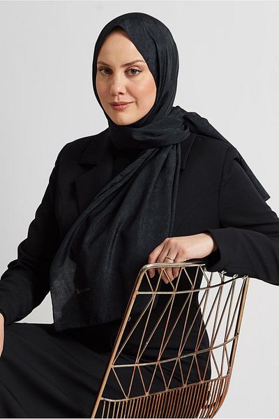 Alvina Alvi̇na Patterned Shawl 8541