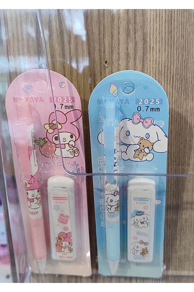 ada çanta kırtasiye My Melody Cinnamaroll Figured 0.7 Tip Pencil and Pen Tip 2 Packs