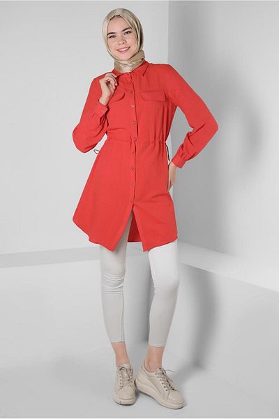Alvina BUTTONED TUNIC WITH BUTTON WITH WAIST 43890