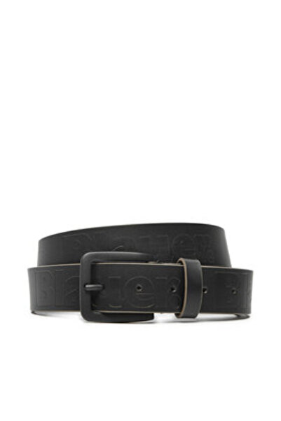 BLAUER curea albastră pentru bărbați F4WRIT01/BEL neagră