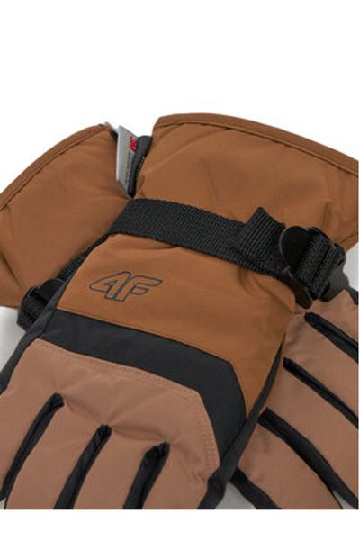 4F boy's ski gloves 4FJWAW24AFGLM129 natural