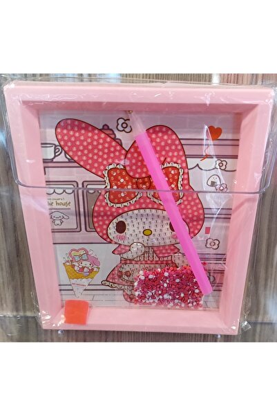 ada çanta kırtasiye My Melody boncuk işleme/yapıştırma seti Kare AD7143