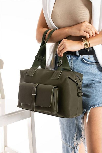 Berlin bags Wide Large Size Women's Shoulder and Hand Bag with 3 Compartments and Inner Lining