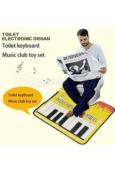 Generic Funny Piano Toilet Rug Electric Organ Touch Play Keyboard Music Carpet Mat