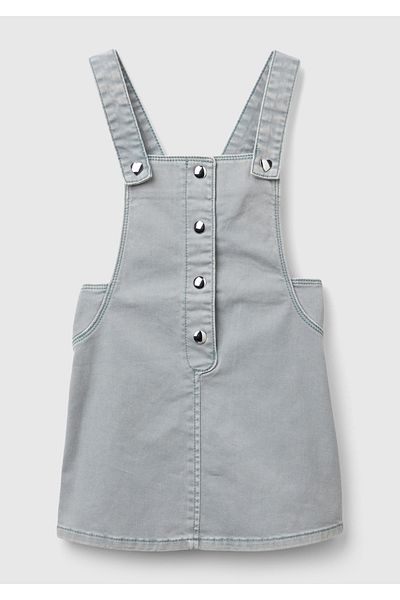 United Colors of Benetton Girl's Denim Front Buttoned Strap Salopet