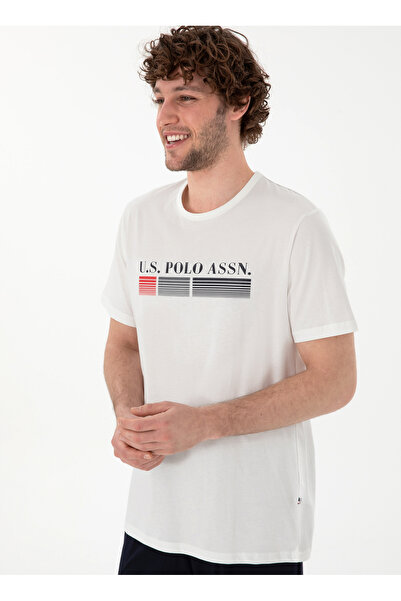 U.S. Polo Assn. Πόλο Ασν. Λευκό Σετ Ανδρικές Πιτζάμες 18871 Tshirt Sort Set