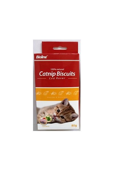 Bioline Catnip Biscuits Cod Flavour - 80g