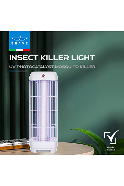 Brave جهاز كهربائي للقضاء على البعوض بقوة 15 واط، يعمل بالأشعة فوق البنفسجية،...