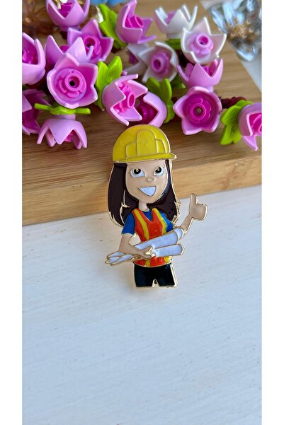 Enfes Takı Özel Tasarım Mimar Mühendis Broşu