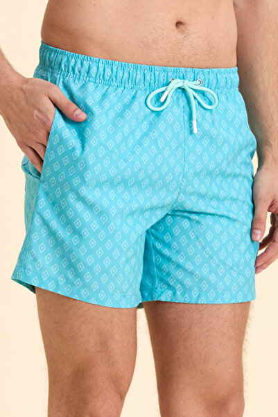 SMILE Lerron Turquoise Swim Shorts