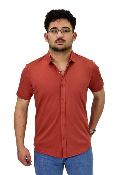 Raymons Men's Shirt Collar Button Mercerized T-Shirt 4410 Bgl-St04530
