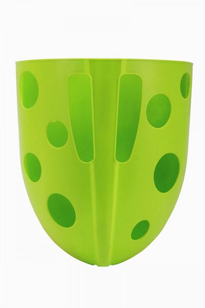 TechNokta Bath Toy Storage Basket, Technok, (7754) With Suction Cups, Green