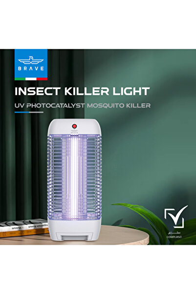 Brave مصباح كهربائي لقتل الحشرات بالأشعة فوق البنفسجية بقوة 10 وات للاستخدام ...