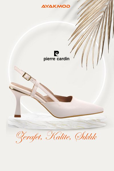 Pierre Cardin Pantofi de seară de damă cu toc subțire alb PC-54723 Z