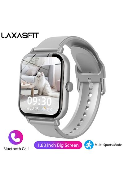 LAXASFIT Silver LAXASFIT 2025 New Bluetooth Answer Phone Smart Watch Men's Touch Talk Fitness Tracker Women's