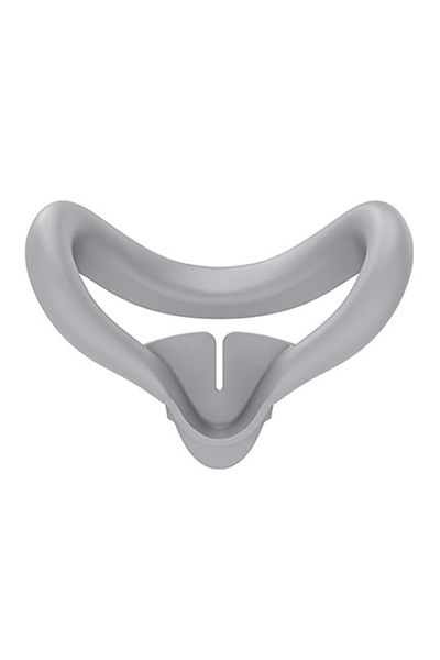 VRKOOBI Gray Popular Soft Washable Sweat Resistant Replaceable Eye Mask Silicone Face Cover Pad For Meta Que