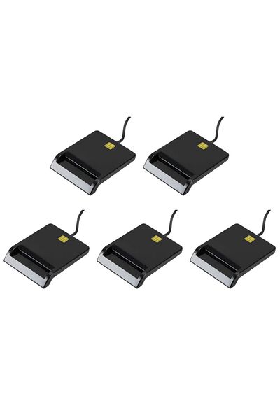 ALLOYSEED 5 Pcs Usb Smart Card Reader Stable Operation Reliable Simplicity For Dnie Atm Cac Ic Id Sim Card Clo