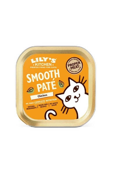 Lily's Kitchen Chicken Pate Wet Cat Food - 85g - Pack of 19