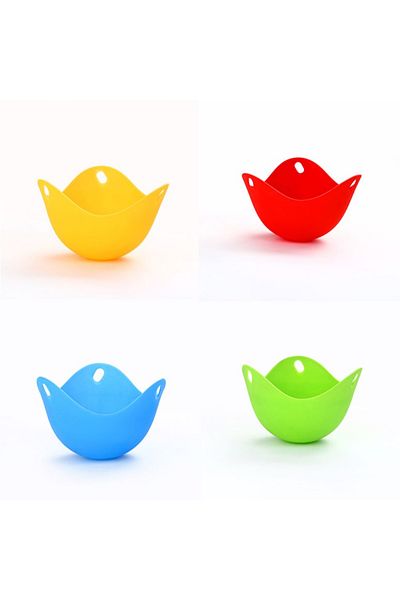 Choice 4pcs Silicone Poacher Cups Egg Boiler Mold Cup For Microwave Air Fryer Stovetop Eggs Cooking