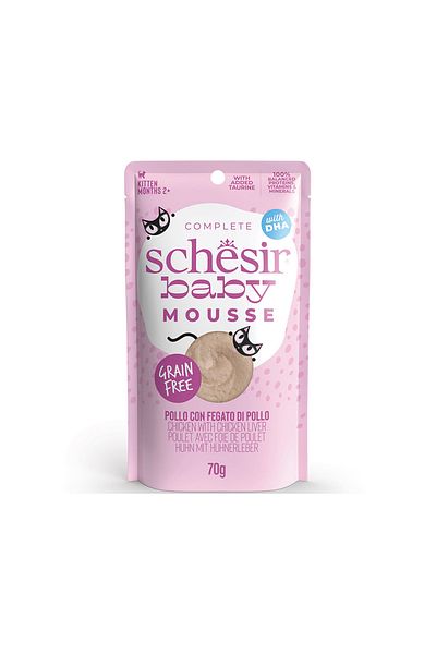 Schesir Baby Mousse Kitten Chicken With Chicken Liver 70g