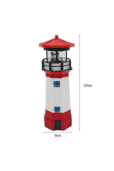 Choice ضوء LED يعمل بالطاقة الشمسية على شكل منارة حمراء لسياج الحديقة والديكو...
