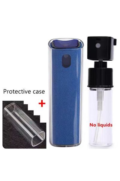 Choice Blue Microfiber Screen Cleaner Spray Bottle Set Mobile Phone Ipad Computer Microfiber Cloth Wipe Iph