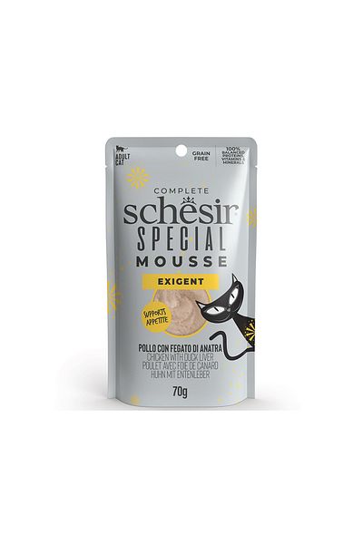 Schesir Schesir Special Mousse Exigent For Cat Chicken With Duck Liver