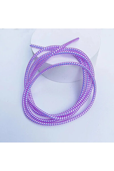 Choice واقي كابل ليزر أرجواني بطول 1.6 متر، منظم كابل بيانات حلزوني، لف سلك ش...