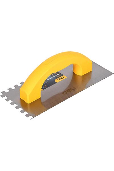 Deli Plastering Trowel with Teeth, 230 mm x 100 mm Size